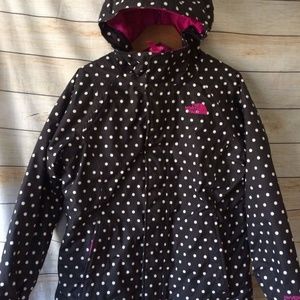 polka dot ski jacket